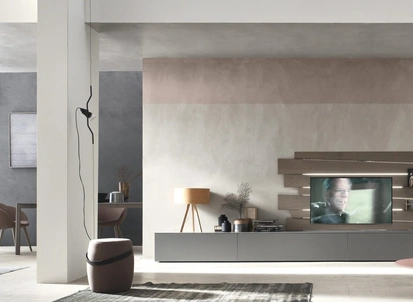 Parete Attrezzata Seta Scuderia Comp SA2223 di Maronese