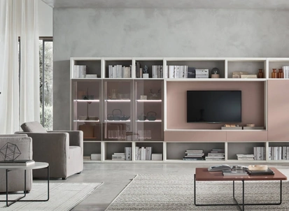 Parete Attrezzata Sistema Spalla Comp SA2202 di Maronese