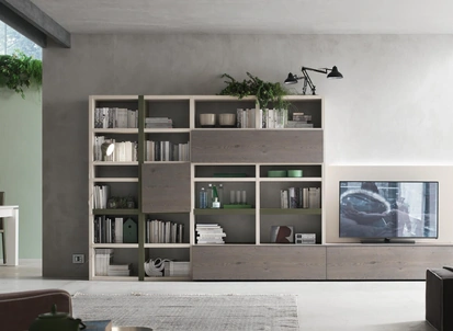 Parete Attrezzata Sistema Spalla Comp SA2225 di Maronese