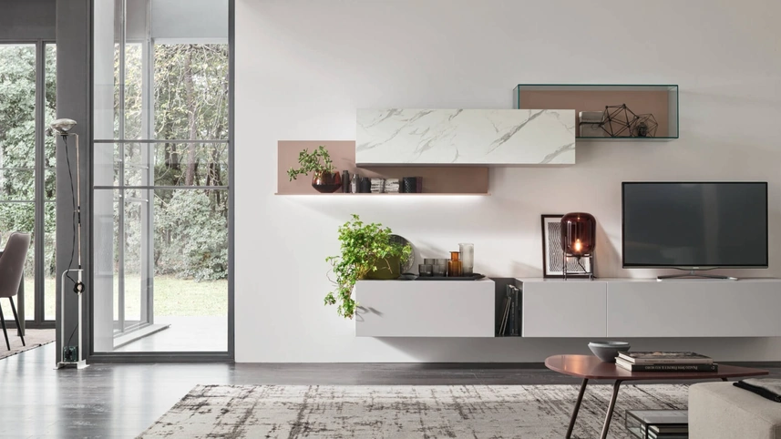 Parete Attrezzata Unix Comp SU2107 di Maronese