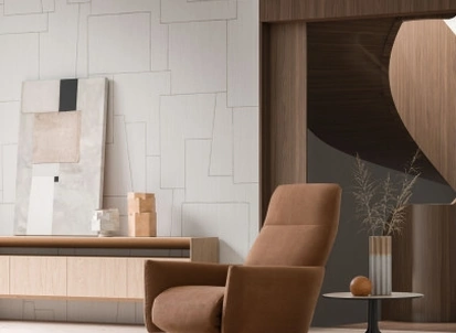 Poltrona relax in tessuto Prince di Le Comfort