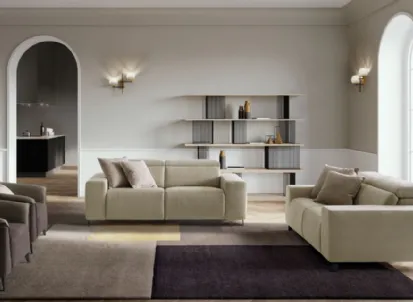 Divano lineare con movimento relax Sebastian di Le Comfort