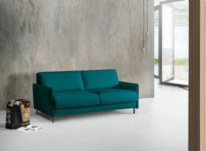 Divano Letto in tessuto color petrolio Kuck di Excò