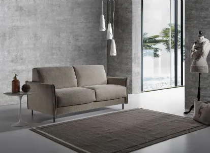 Divano Letto lineare in tessuto Reed di Excò