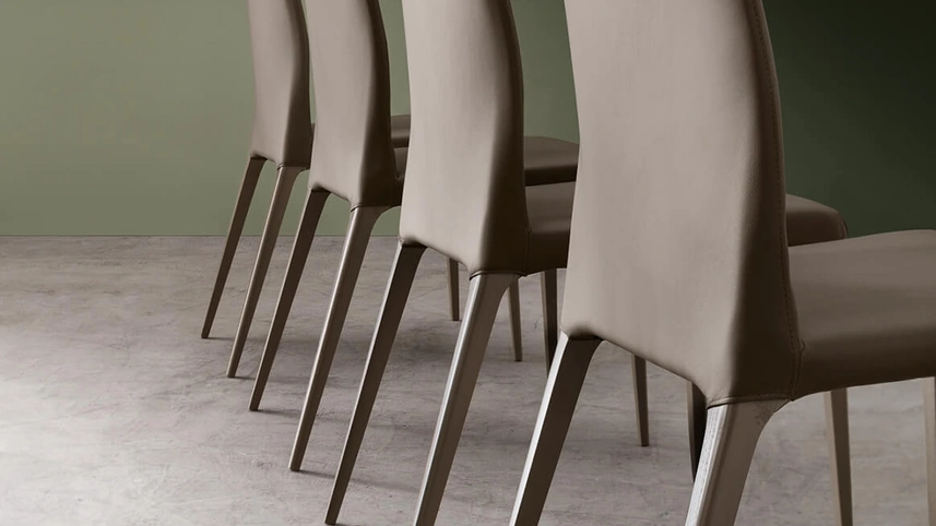 Sedia Dakota in ecopelle di Maronese