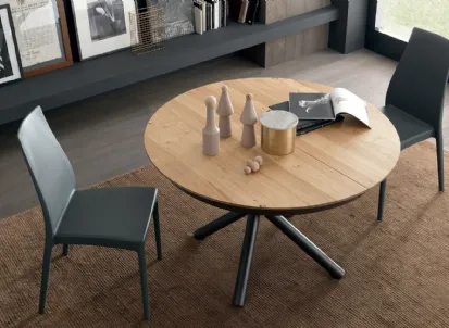Tavolo allungabile Fahrenheit Round in Rovere di Altacom