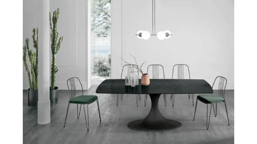Tavolo Calice con top in vetro Target Point