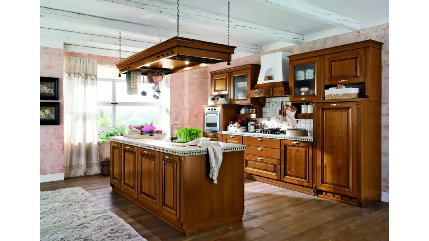 Cucina classica con isola Epoca di Ar-Tre