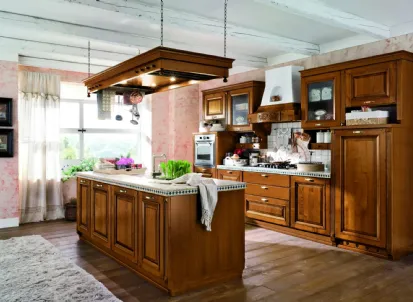 Cucina classica con isola Epoca di Ar-Tre