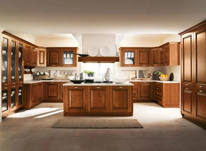 Cucina Classica con isola Castellana 05 di Ar-Tre