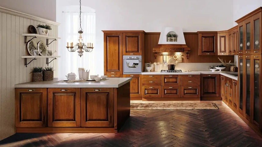 Cucina Classica con penisola Castellana 06 di Ar-Tre