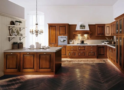 Cucina Classica con penisola Castellana 06 di Ar-Tre