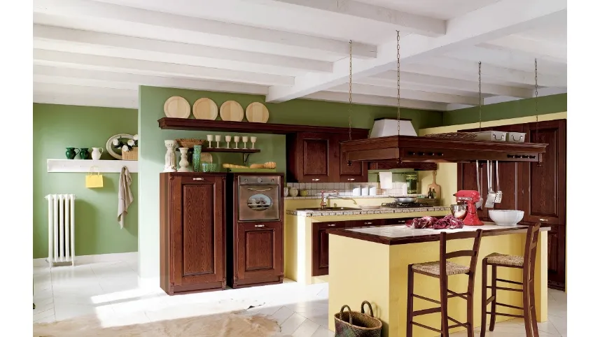 Cucina in Muratura con isola Paesana di Ar-Tre