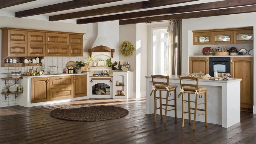 Cucina in Muratura con isola Barchessa 03 di Ar-Tre