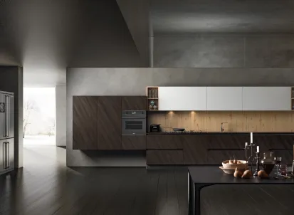 Cucina Moderna lineare Accapielle composizione 05 di Essebi
