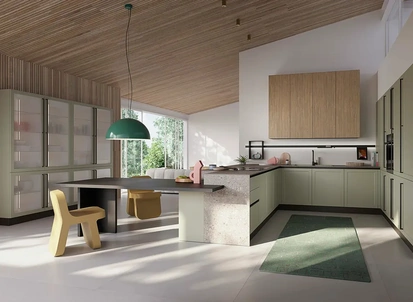 Cucina Moderna con penisola Elite 03 di Ar-Tre