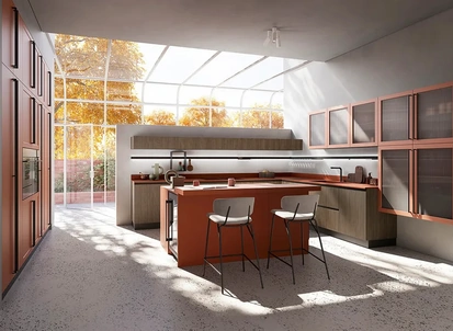 Cucina Moderna con isola Elite 04 di Ar-Tre