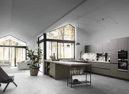 Cucina Moderna con penisola Sky 04 di Ar-Tre