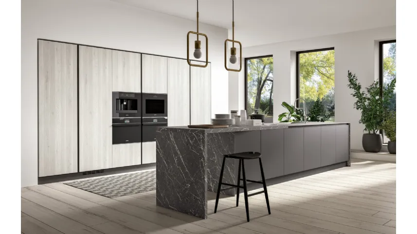 Cucina Moderna con isola Azimut composizione 06 di Essebi