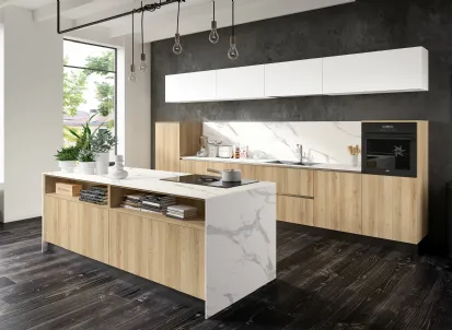 Cucina Moderna con isola Azimut composizione 07 di Essebi