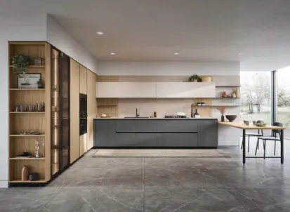 Cucina Moderna angolare Domino Composizione 01 di Prima Cucine