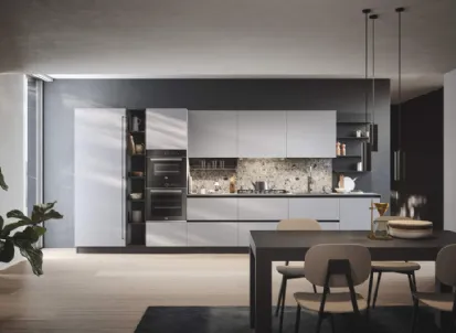 Cucina Moderna lineare Domino Composizione 09 di Prima Cucine