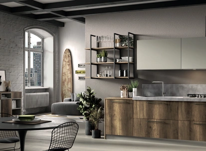 Cucina Moderna lineare Azimut 03 di Essebi