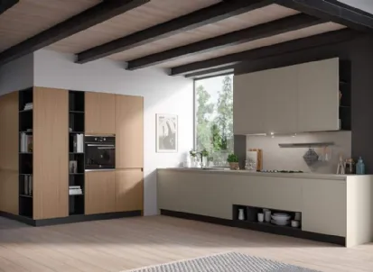 Cucina Moderna ad angolo Fly Composizione 05 di Prima Cucine