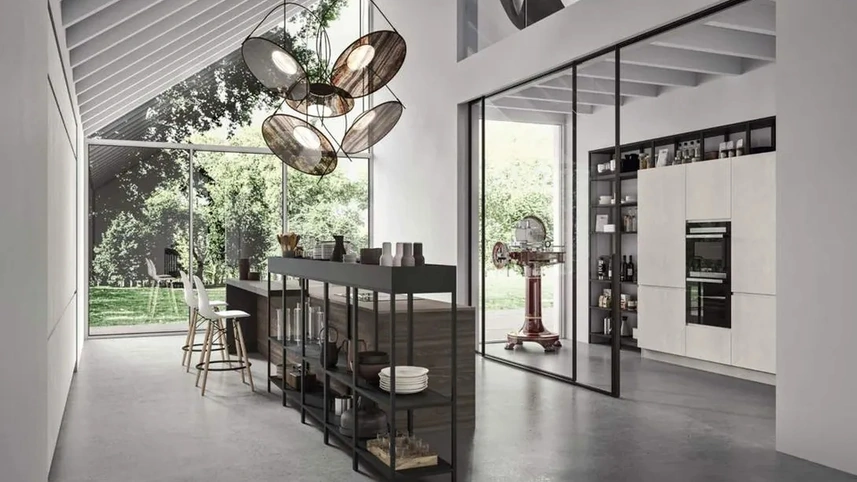 Cucina Moderna con isola Fly Evo Flo Evo 01 di Ar-Tre