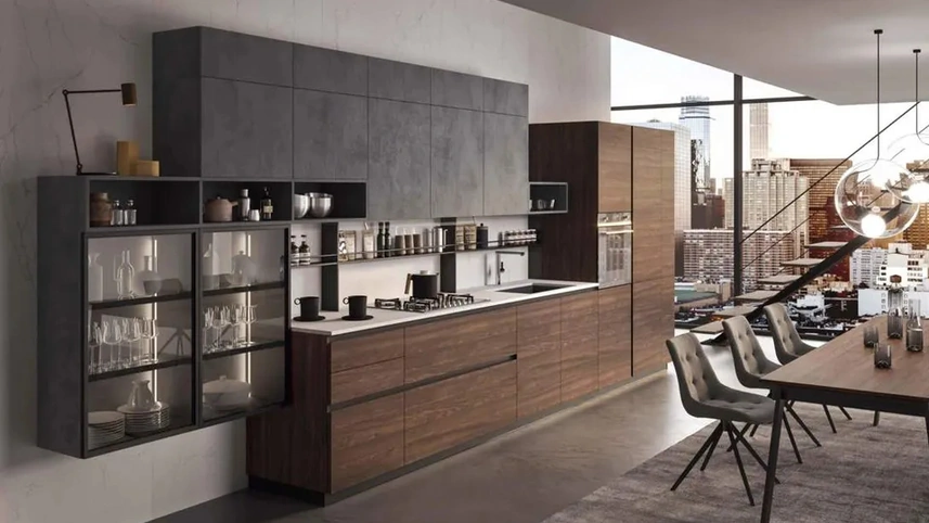 Cucina Moderna lineare Fly Evo Flo Evo 05 di Ar-Tre