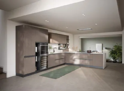 Cucina Moderna con penisola Hera Composizione 05 di Prima Cucine