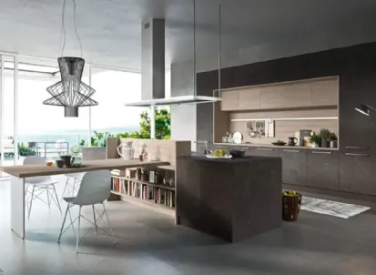 Cucina Moderna in ecoresina con isola I Naturali Iride 11 di Ar-Tre