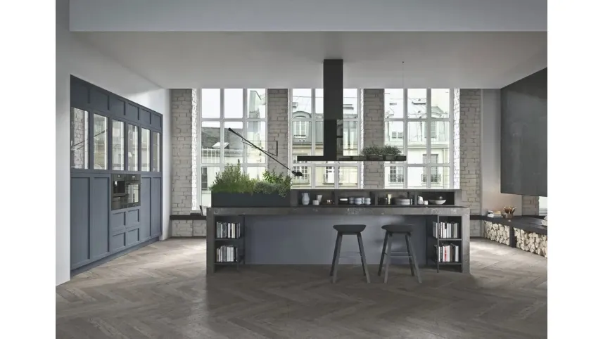 Cucina Moderna Infinity 01 in legno laccato di Ar-Tre