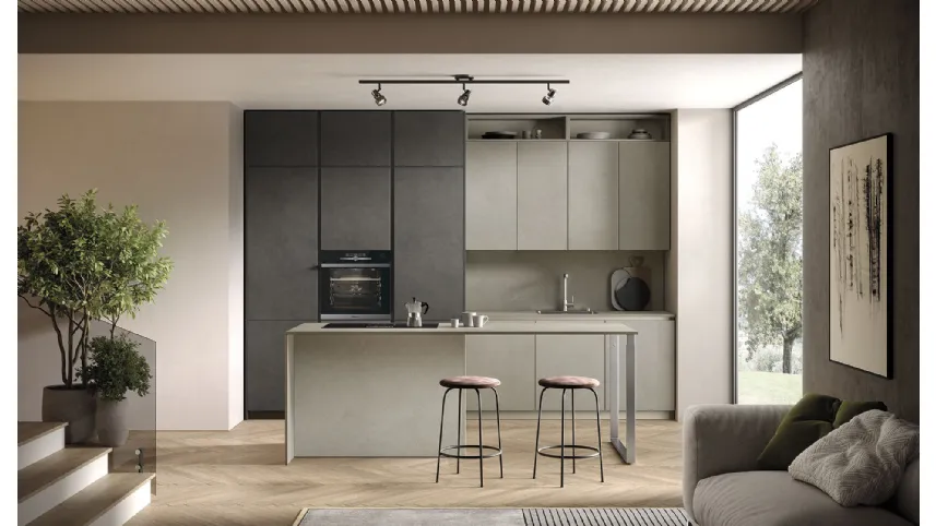 Cucina Moderna con isola Just24 03 di Essebi