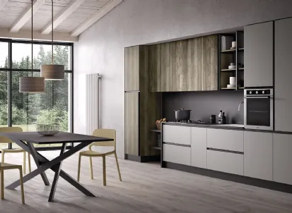 Cucina Moderna lineare Just24 04 di Essebi