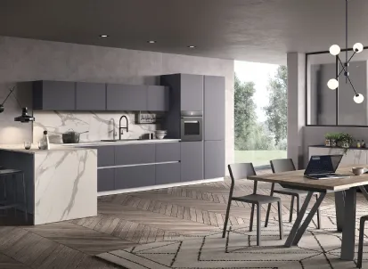 Cucina Moderna con penisola Just24 05 di Essebi