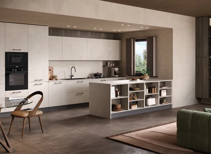 Cucina Moderna con penisola Materia 05 di Essebi