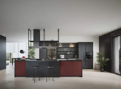 Cucina Moderna con isola Domino Composizione 03 di Prima Cucine