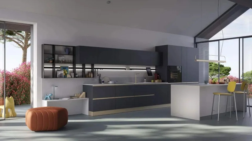 Cucina Moderna con isola Sky 02 di Ar-Tre