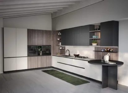 Cucina Moderna angolare Zoe Composizione 03 di Prima Cucine